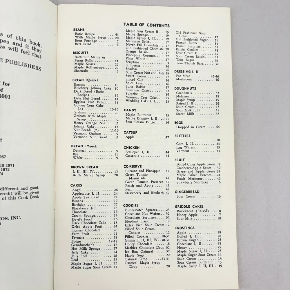 Vintage A Vermont Cook Book 1974 16th Ed Green Mountain Studios Softcover